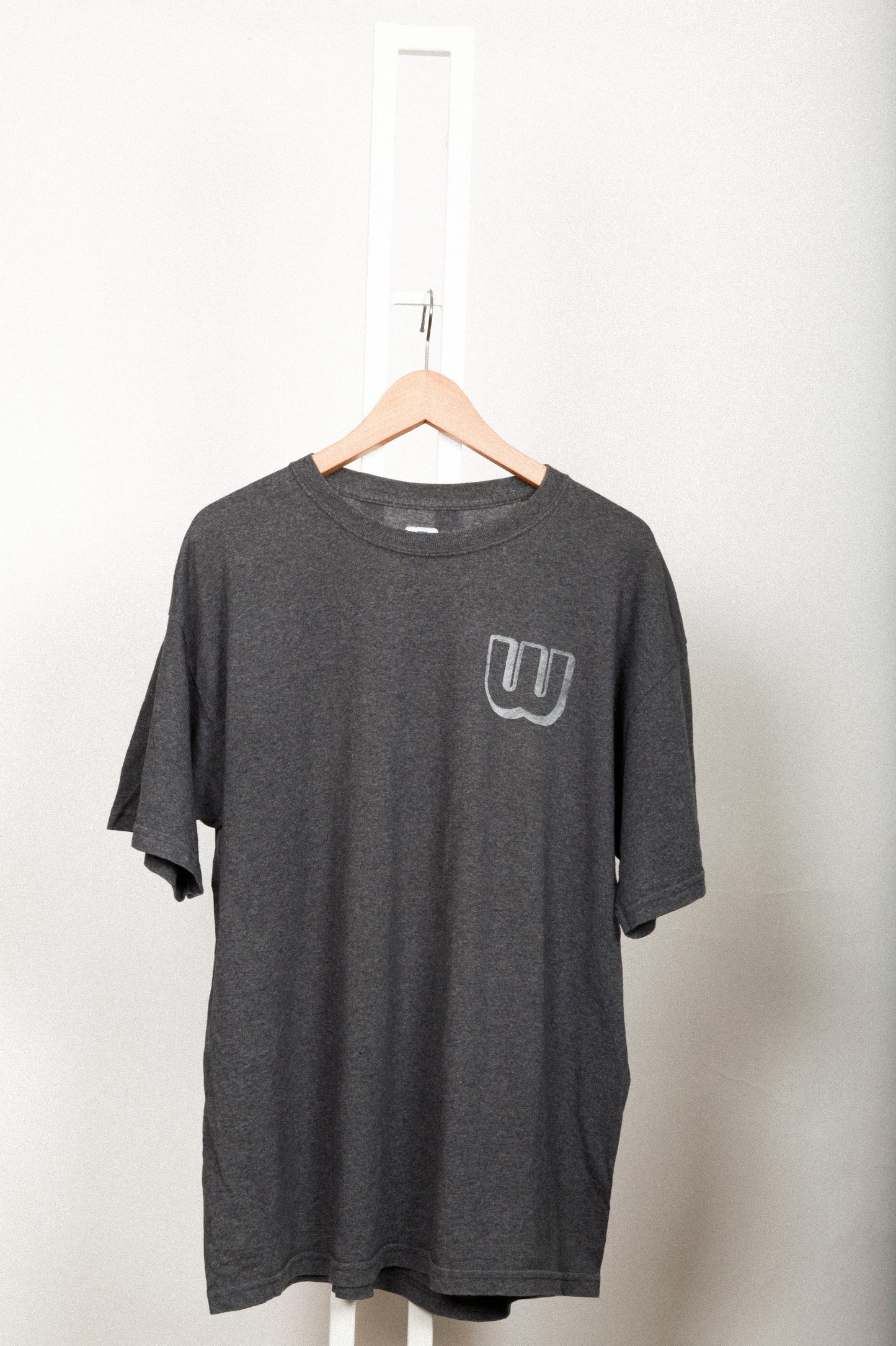 TEE_SHIRT uni gris manches courtes W